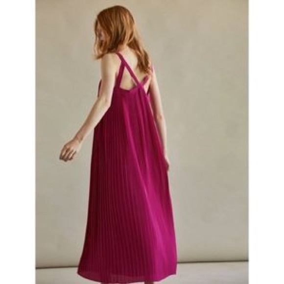 massimo dutti pleated dress with tie details AudrinaGollab on LTK